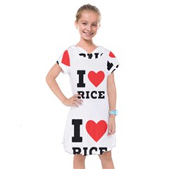 I Love Rice Kids  Drop Waist Dress by ilovewhateva