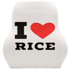 I Love Rice Car Seat Back Cushion  by ilovewhateva