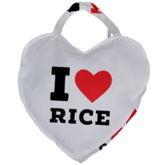 I Love Rice Giant Heart Shaped Tote by ilovewhateva