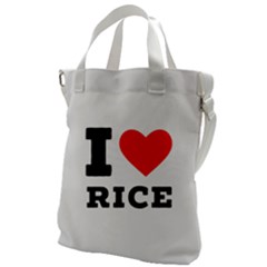 I Love Rice Canvas Messenger Bag by ilovewhateva