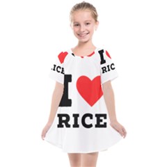 I Love Rice Kids  Smock Dress by ilovewhateva