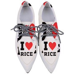 I Love Rice Pointed Oxford Shoes by ilovewhateva