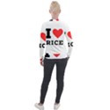 I love rice Velvet Zip Up Jacket View2