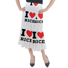 I Love Rice Midi Mermaid Skirt by ilovewhateva