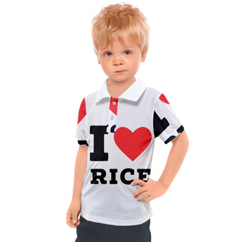 I Love Rice Kids  Polo Tee by ilovewhateva