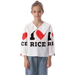 I Love Rice Kids  Sailor Shirt by ilovewhateva