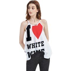 I Love White Wine Flowy Camisole Tank Top by ilovewhateva