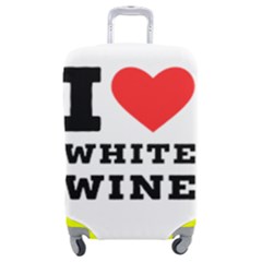 I Love White Wine Luggage Cover (medium) by ilovewhateva