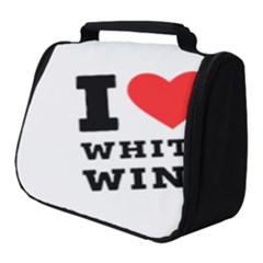 I Love White Wine Full Print Travel Pouch (small)