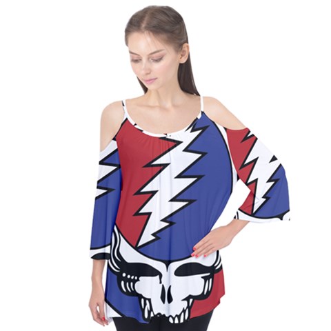 Grateful Dead Flutter Sleeve Tee  by Mog4mog4