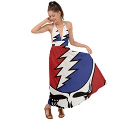 Grateful Dead Backless Maxi Beach Dress by Mog4mog4