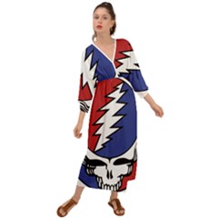 Grateful Dead Grecian Style  Maxi Dress by Mog4mog4