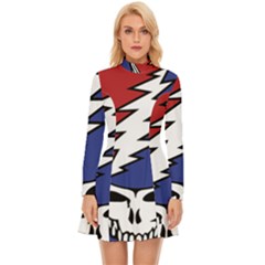 Grateful Dead Long Sleeve Velour Longline Dress by Mog4mog4