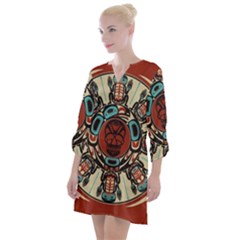 Grateful Dead Pacific Northwest Open Neck Shift Dress by Mog4mog4