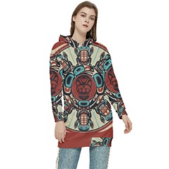 Grateful Dead Pacific Northwest Women s Long Oversized Pullover Hoodie by Mog4mog4