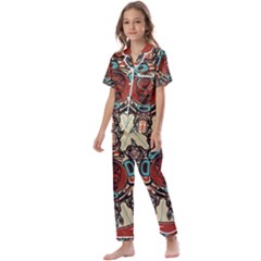 Grateful Dead Pacific Northwest Kids  Satin Short Sleeve Pajamas Set by Mog4mog4