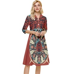 Grateful Dead Pacific Northwest Classy Knee Length Dress by Mog4mog4