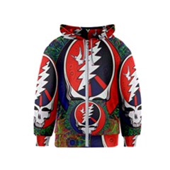 Grateful Dead Pattern Kids  Zipper Hoodie by Mog4mog4