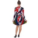 Grateful Dead Pattern Long Sleeve Panel Dress View2