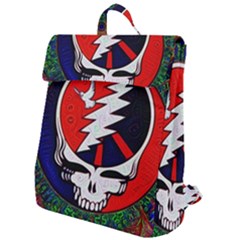 Grateful Dead Pattern Flap Top Backpack by Mog4mog4