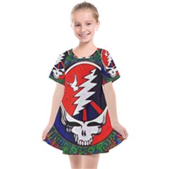 Grateful Dead Pattern Kids  Smock Dress by Mog4mog4