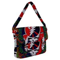 Grateful Dead Pattern Buckle Messenger Bag by Mog4mog4