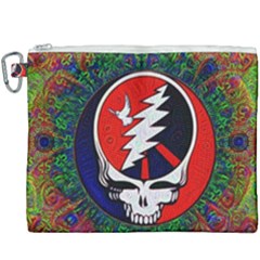 Grateful Dead Pattern Canvas Cosmetic Bag (xxxl)