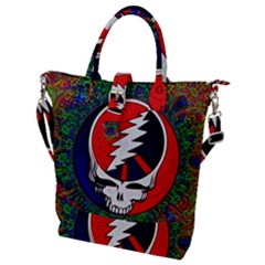 Grateful Dead Pattern Buckle Top Tote Bag