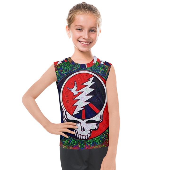 Grateful Dead Pattern Kids  Mesh Tank Top