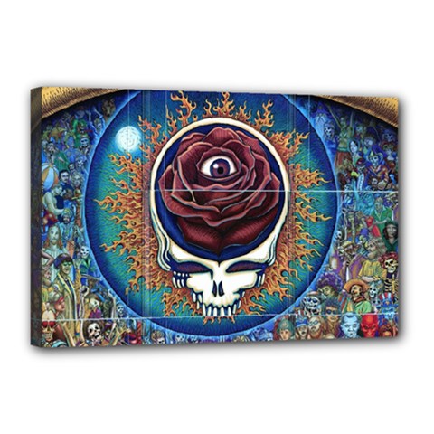 Grateful Dead Ahead Of Their Time Canvas 18  X 12  (stretched) by Mog4mog4