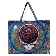 Grateful Dead Ahead Of Their Time Zipper Large Tote Bag by Mog4mog4