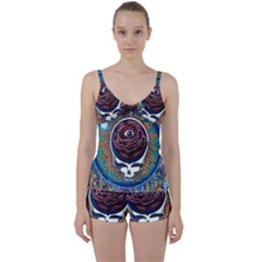 Grateful Dead Ahead Of Their Time Tie Front Two Piece Tankini by Mog4mog4