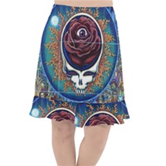 Grateful Dead Ahead Of Their Time Fishtail Chiffon Skirt by Mog4mog4