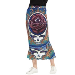 Grateful Dead Ahead Of Their Time Maxi Fishtail Chiffon Skirt by Mog4mog4