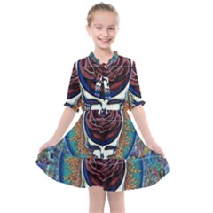 Grateful Dead Ahead Of Their Time Kids  All Frills Chiffon Dress by Mog4mog4