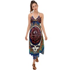 Grateful Dead Ahead Of Their Time Halter Tie Back Dress  by Mog4mog4