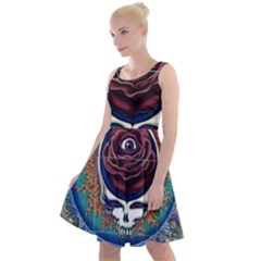 Grateful Dead Ahead Of Their Time Knee Length Skater Dress by Mog4mog4