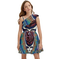 Grateful Dead Ahead Of Their Time Kids  One Shoulder Party Dress by Mog4mog4