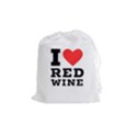 I love red wine Drawstring Pouch (Medium) View1