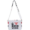 I love red wine Shoulder Bag with Back Zipper View3