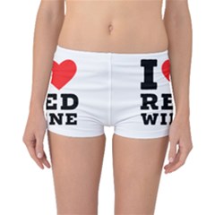 I Love Red Wine Boyleg Bikini Bottoms by ilovewhateva