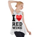 I love red wine Side Drop Tank Tunic View1