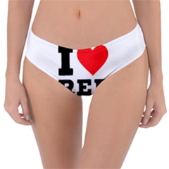 I Love Red Wine Reversible Classic Bikini Bottoms by ilovewhateva