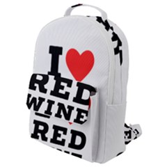 I Love Red Wine Flap Pocket Backpack (small) by ilovewhateva