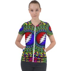 Grateful Dead Short Sleeve Zip Up Jacket by Mog4mog4