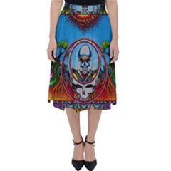 Grateful Dead Wallpapers Classic Midi Skirt