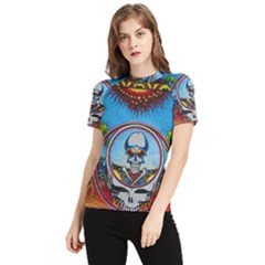 Grateful Dead Wallpapers Women s Short Sleeve Rash Guard by Mog4mog4