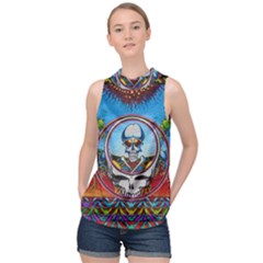 Grateful Dead Wallpapers High Neck Satin Top