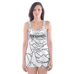 Joy Division Unknown Pleasures Post Punk Skater Dress Swimsuit by Mog4mog4