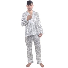 Joy Division Unknown Pleasures Post Punk Men s Long Sleeve Satin Pajamas Set by Mog4mog4